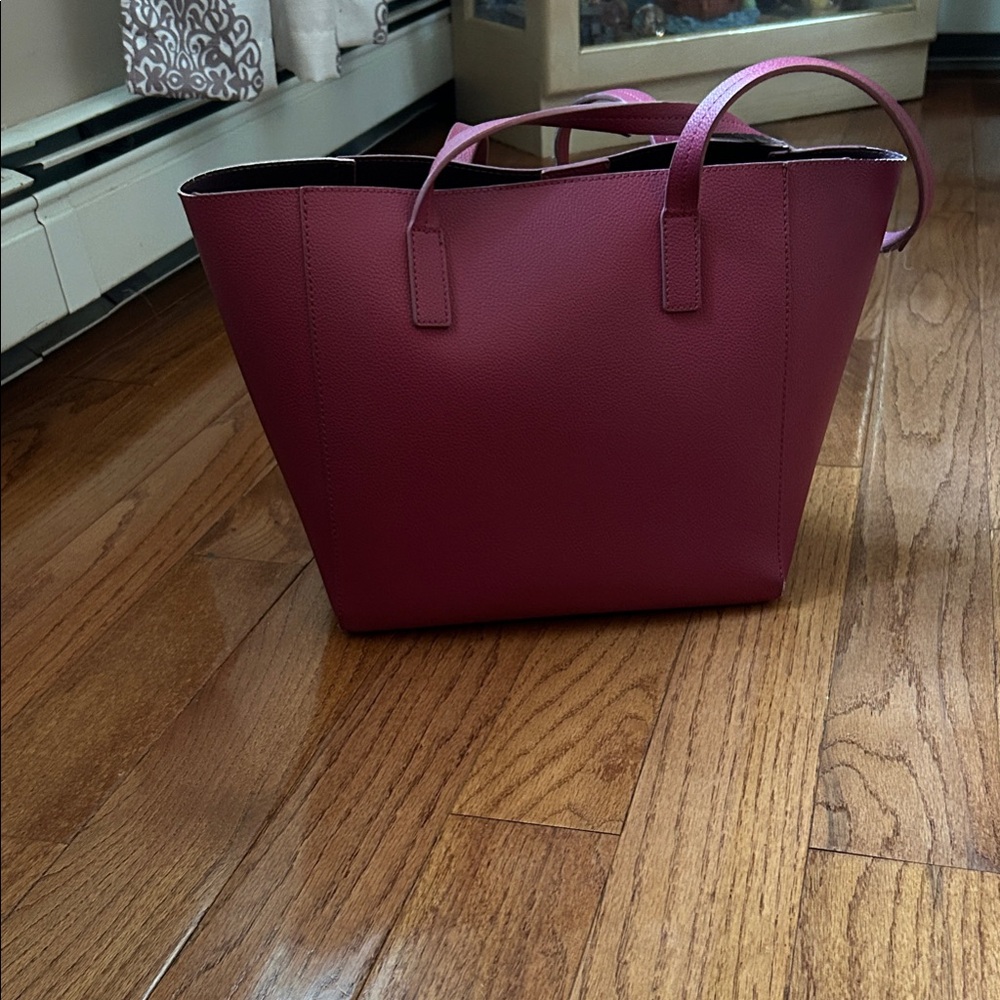 Laundry By Shelli Segal Deep Red Tote Bag